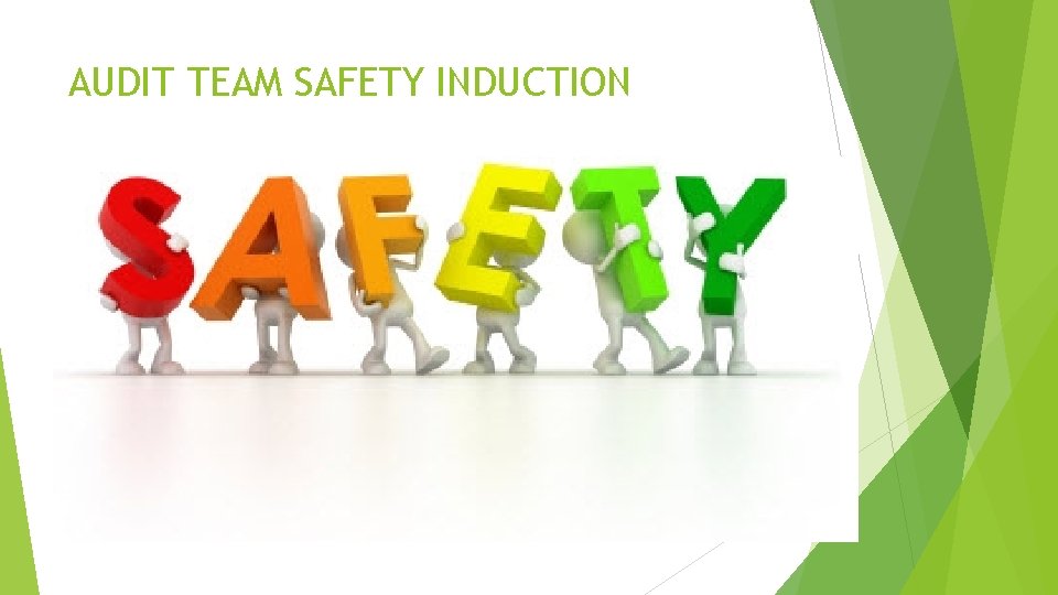 AUDIT TEAM SAFETY INDUCTION AUDIT TEAM SAFETY INDUCTION