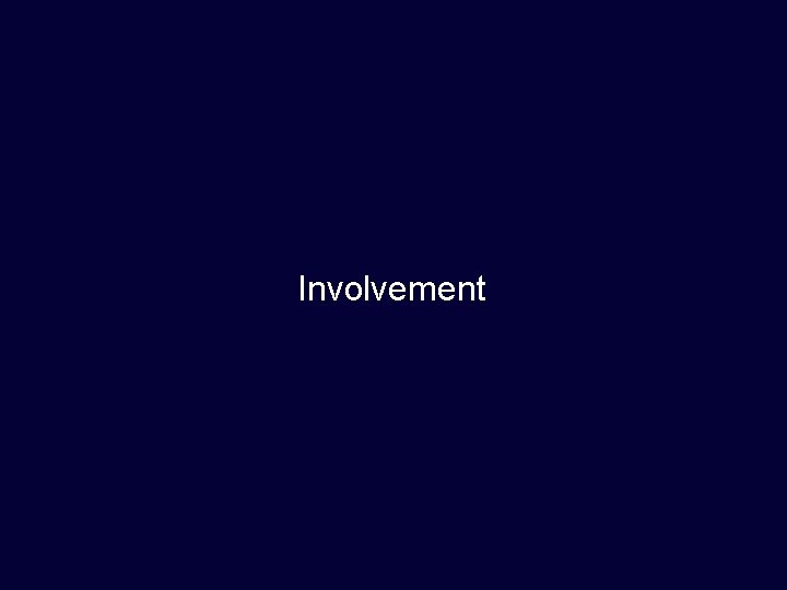 Involvement 