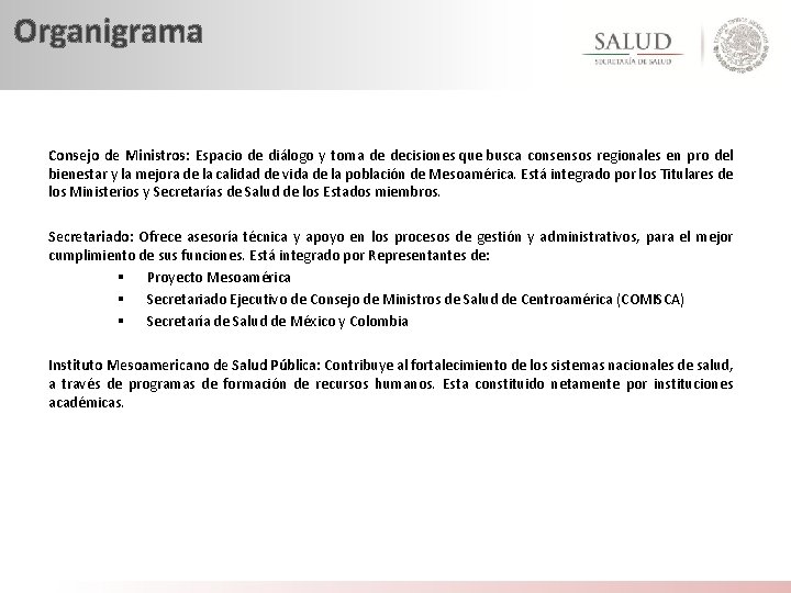 Organigrama Consejo de Ministros: Espacio de diálogo y toma de decisiones que busca consensos