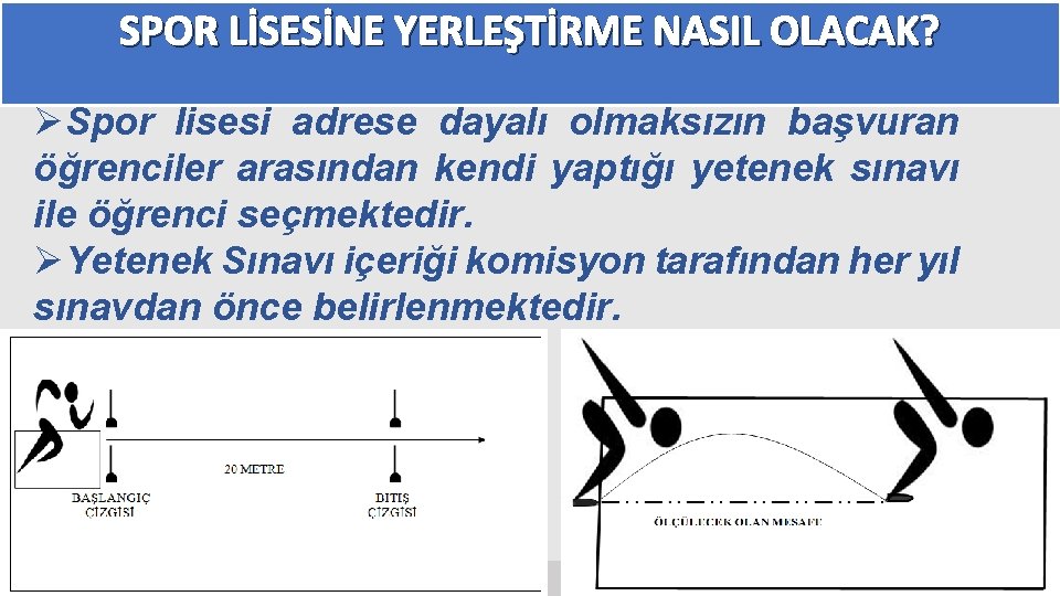 SPOR LİSESİNE YERLEŞTİRME NASIL OLACAK? Your Log o ØSpor lisesi adrese dayalı olmaksızın başvuran