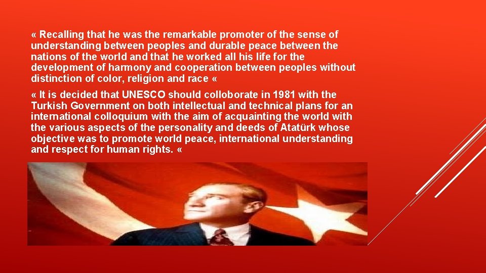  « Recalling that he was the remarkable promoter of the sense of understanding