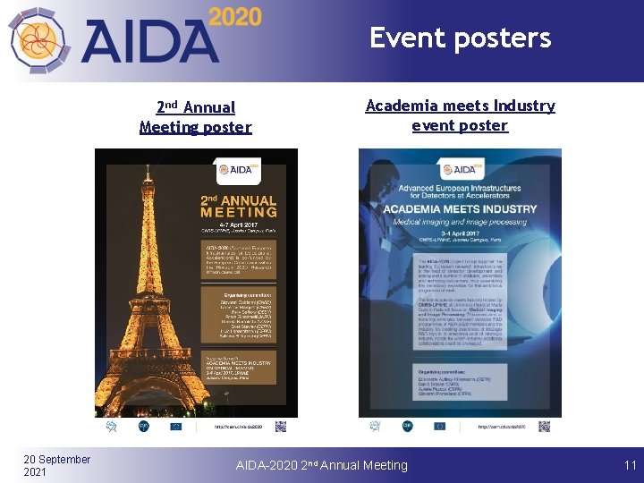 Event posters 2 nd Annual Meeting poster 20 September 2021 Academia meets Industry event