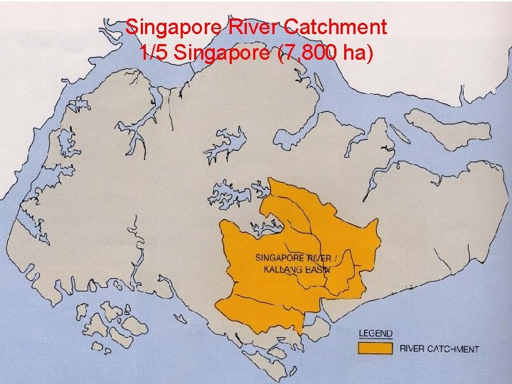 Singapore River Catchment 1/5 Singapore (7, 800 ha) 
