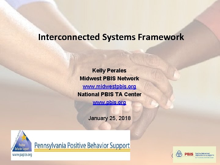 Interconnected Systems Framework Kelly Perales Midwest PBIS Network www. midwestpbis. org National PBIS TA