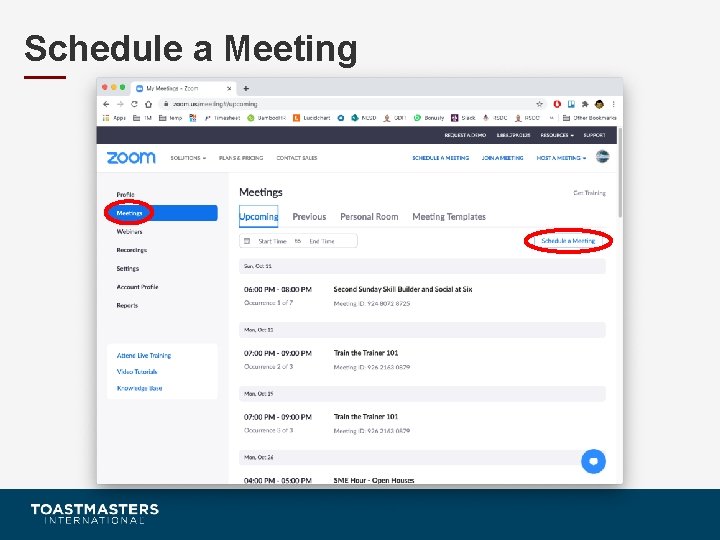 Schedule a Meeting 