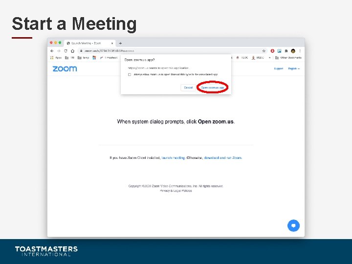 Start a Meeting 