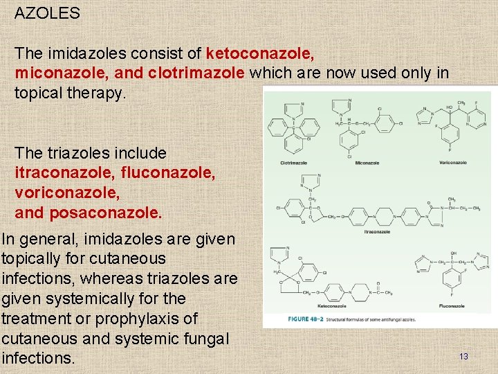 Different Azoles ANTIFUNGAL DRUGS Prof Dr A Tanju ZELKAY 1