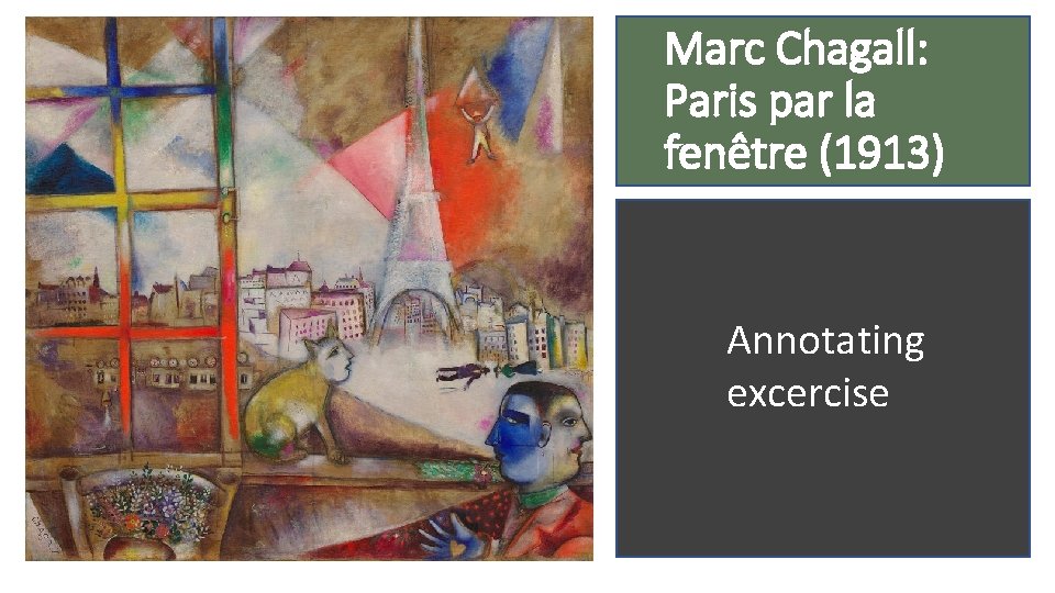 Marc Chagall: Paris par la fenêtre (1913) Annotating excercise 