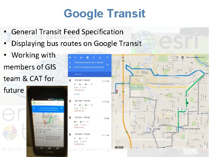 Google Transit • General Transit Feed Specification • Displaying bus routes on Google Transit