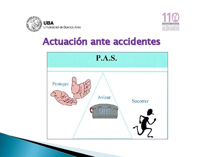 Actuación ante accidentes 