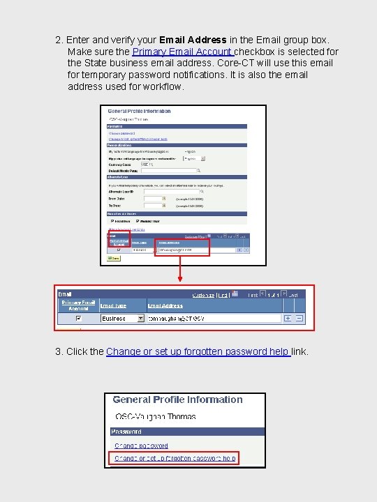 2. Enter and verify your Email Address in the Email group box. Make sure