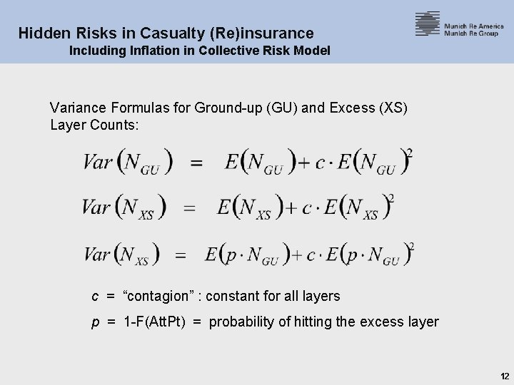 Hidden Risks in Casualty (Re)insurance Including Inflation in Collective Risk Model Variance Formulas for