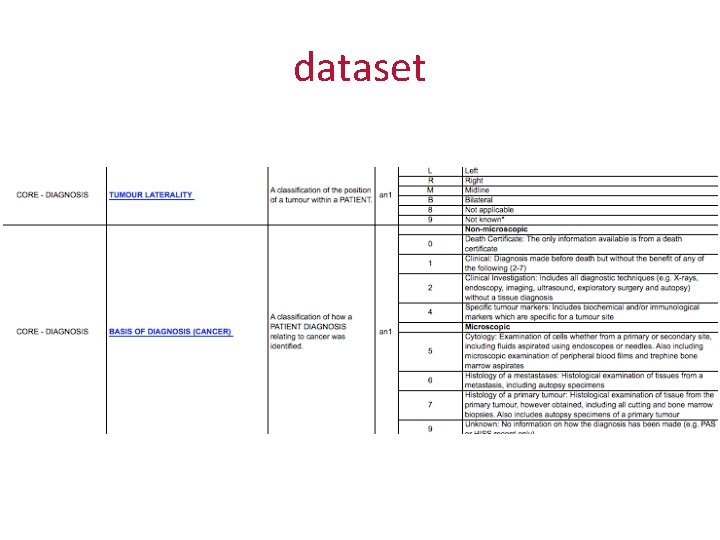 dataset 