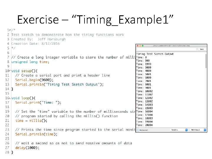 Exercise – “Timing_Example 1” 