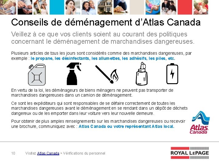 Conseils de déménagement d’Atlas Canada Veillez à ce que vos clients soient au courant