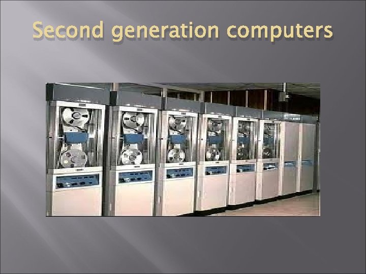 Second generation computers 