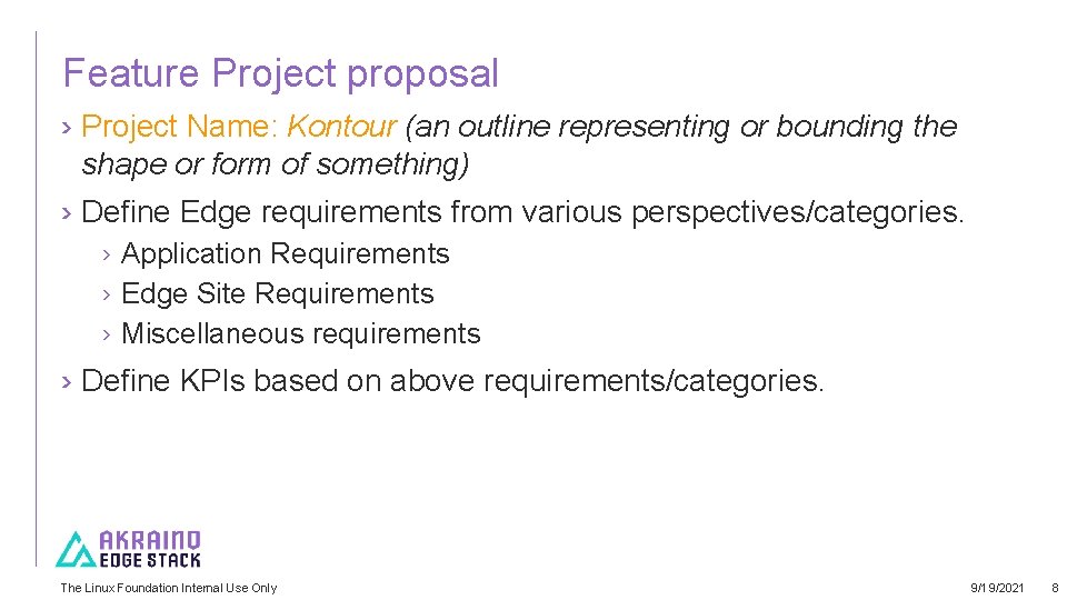 Feature Project proposal › Project Name: Kontour (an outline representing or bounding the shape