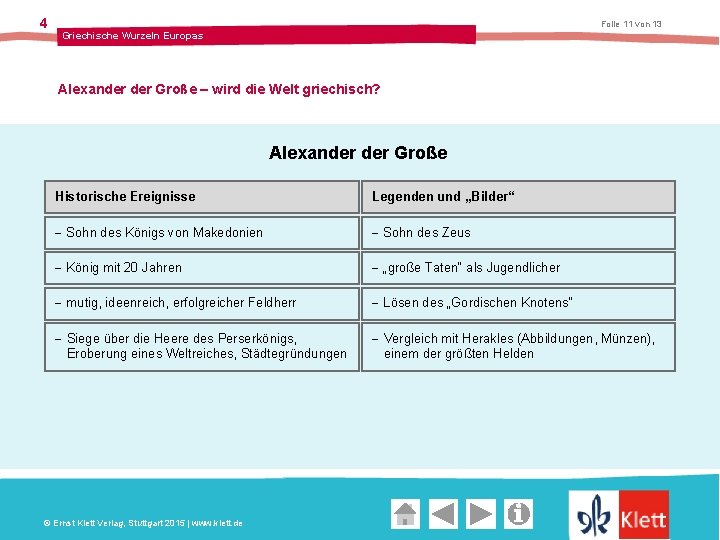 4 Folie 11 von 13 Griechische Wurzeln Europas Alexander Große – wird die Welt