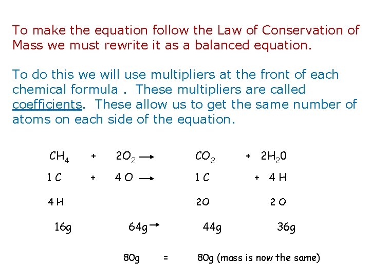 To make the equation follow the Law of Conservation of Mass we must rewrite