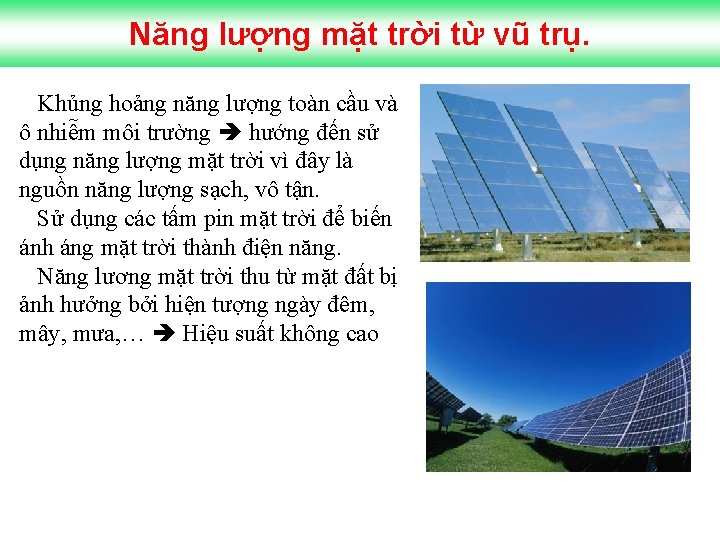 Năng lượng mặt trời từ vũ trụ. Khủng hoảng năng lượng toàn cầu và