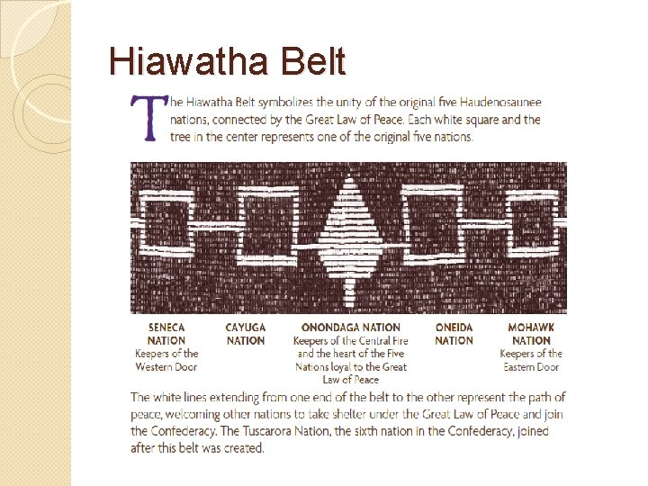 Hiawatha Belt 