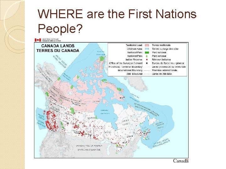 WHERE are the First Nations People? 