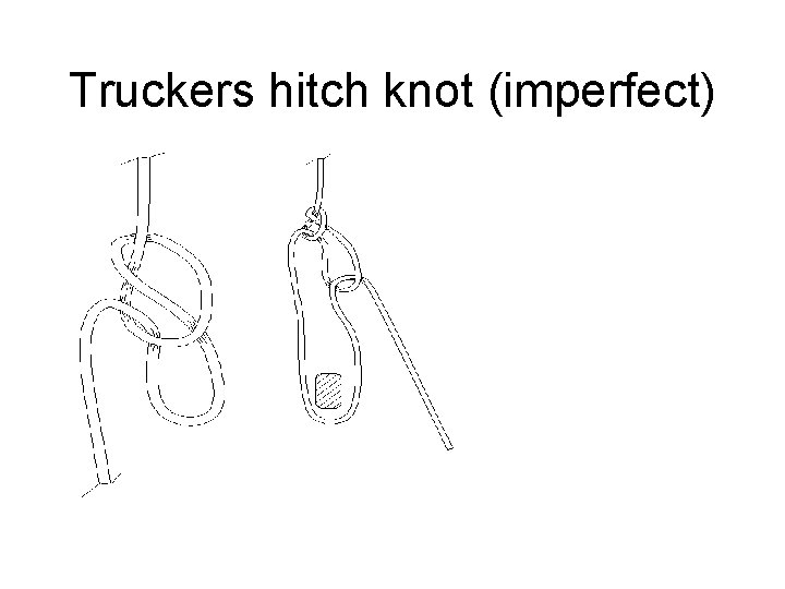 Truckers hitch knot (imperfect) 
