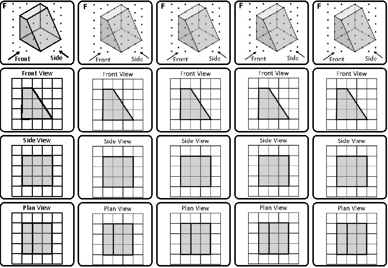 F Front Side Front View Side View Plan View 