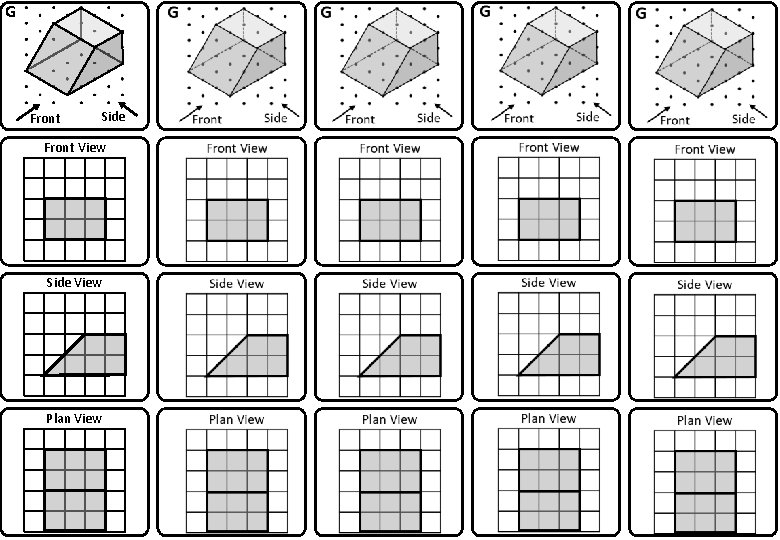 G Front Side Front View Side View Plan View 