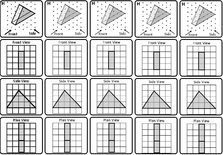 H Front Side Front View Side View Plan View 