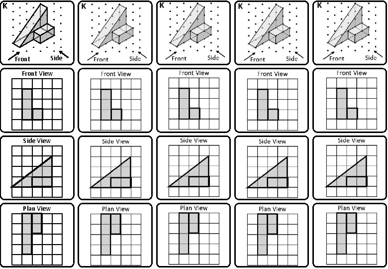 K Front Side Front View Side View Plan View 