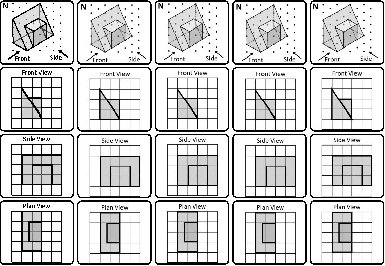 N Front Side Front View Side View Plan View 