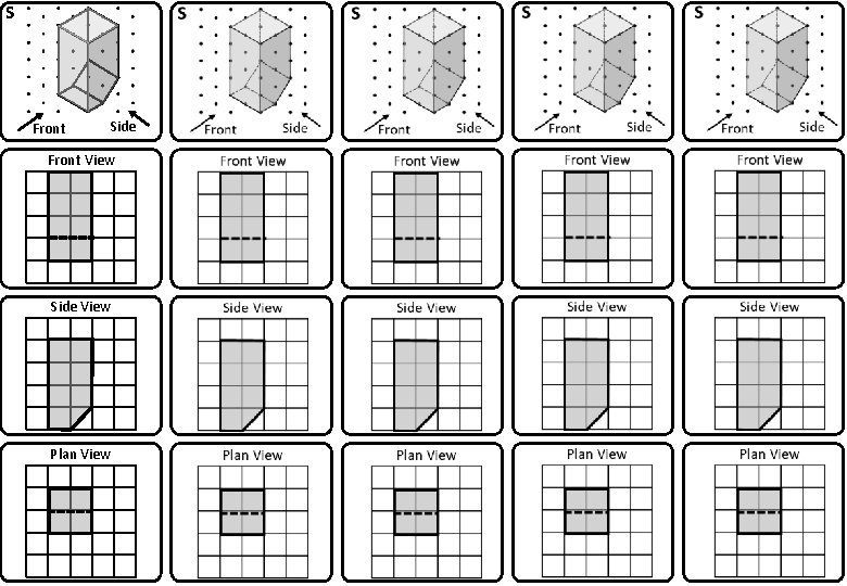 S Front Side Front View Side View Plan View 