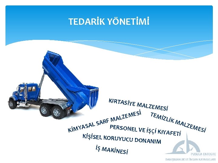 TEDARİK YÖNETİMİ KIRTASİ YE MALZ EMESİ TEM M E Z İZLİK AL M F