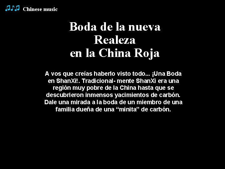 ♫♪♫ Chinese music Boda de la nueva Realeza en la China Roja A vos