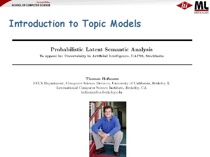 Introduction to Topic Models 