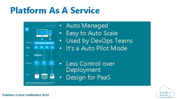Platform As A Service • • Auto Managed Easy to Auto Scale Used by Platform As A Service • • Auto Managed Easy to Auto Scale Used by