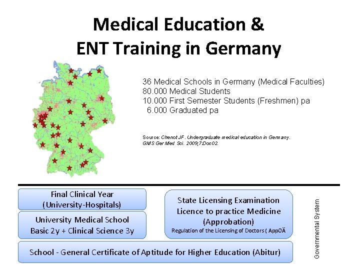 Medical Education & ENT Training in Germany 36 Medical Schools in Germany (Medical Faculties)
