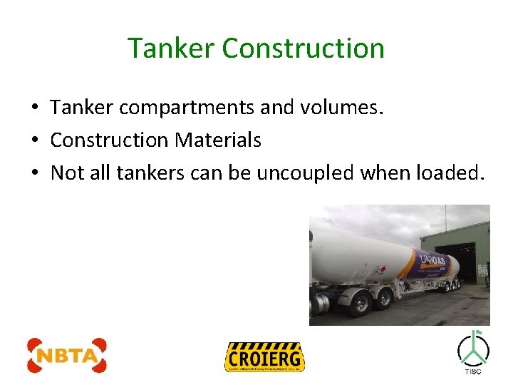 Tanker Construction • Tanker compartments and volumes. • Construction Materials • Not all tankers