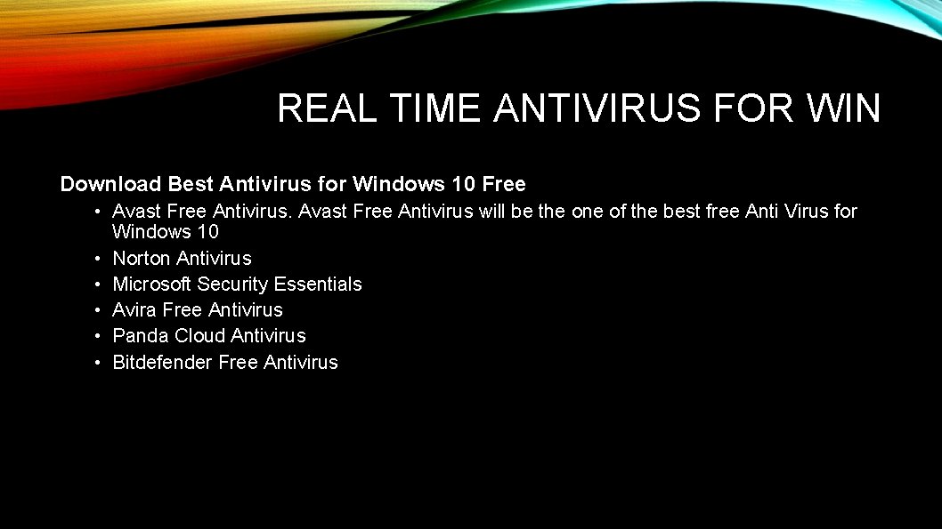 REAL TIME ANTIVIRUS FOR WIN Download Best Antivirus for Windows 10 Free • Avast