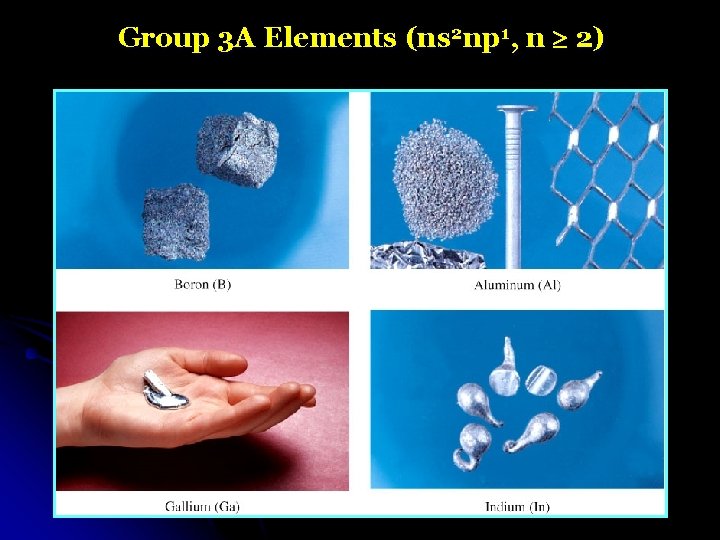 Group 3 A Elements (ns 2 np 1, n 2) 