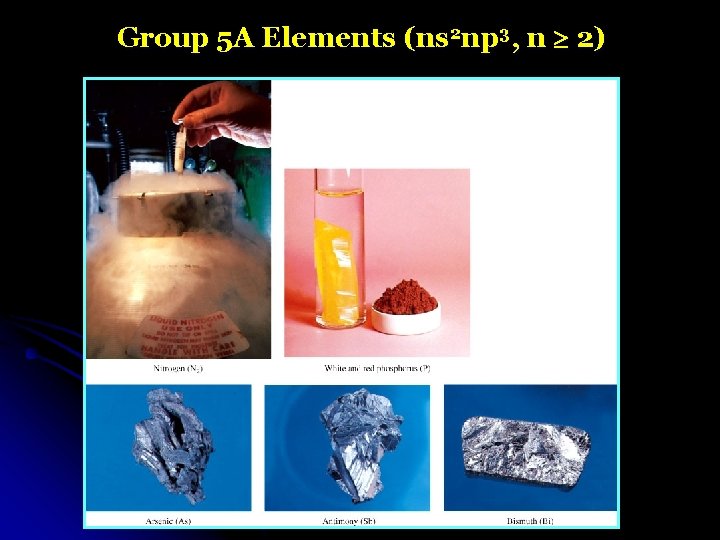 Group 5 A Elements (ns 2 np 3, n 2) 