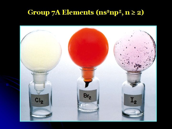 Group 7 A Elements (ns 2 np 5, n 2) 