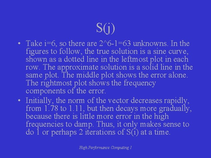 S(j) • Take i=6, so there are 2^6 -1=63 unknowns. In the figures to