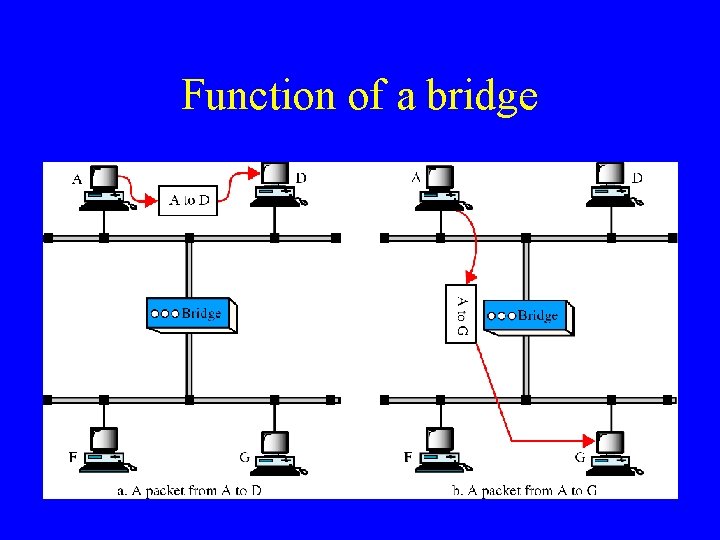 Function of a bridge 