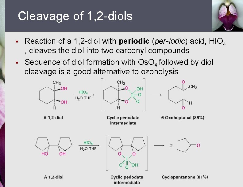 Cleavage of 1, 2 -diols § § Reaction of a 1, 2 -diol with