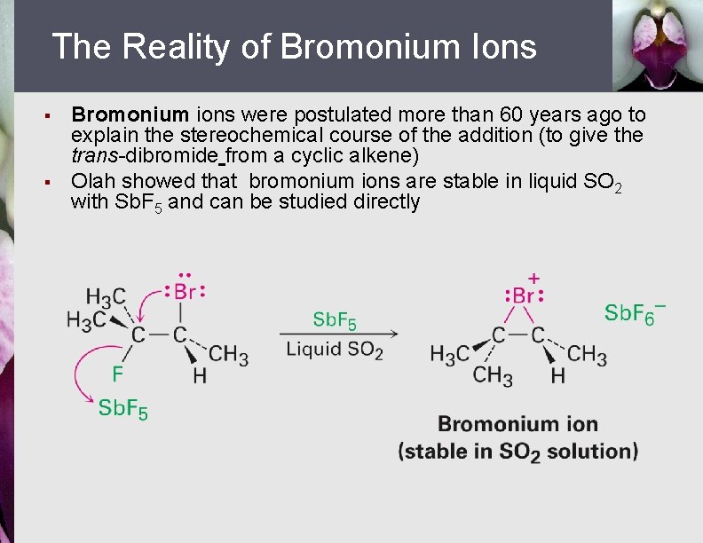 The Reality of Bromonium Ions § § Bromonium ions were postulated more than 60