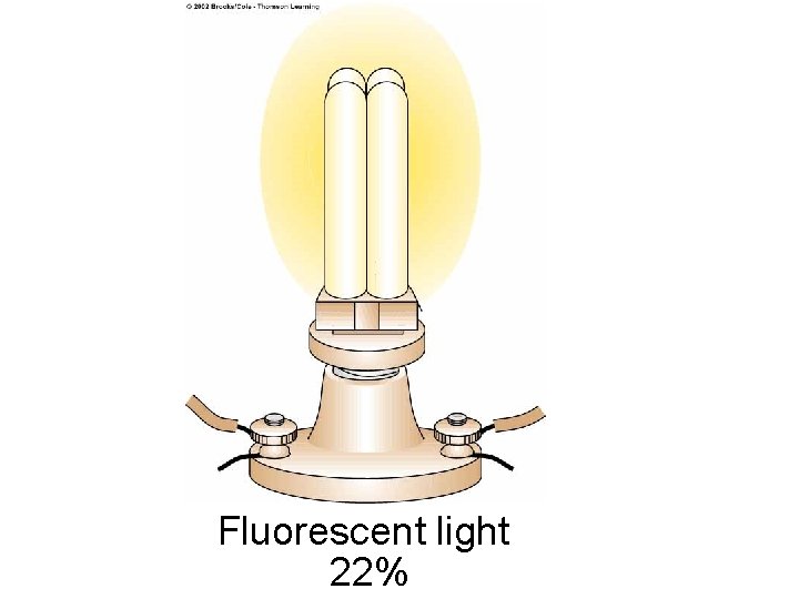 Fluorescent light 22% Fluorescent light 22%