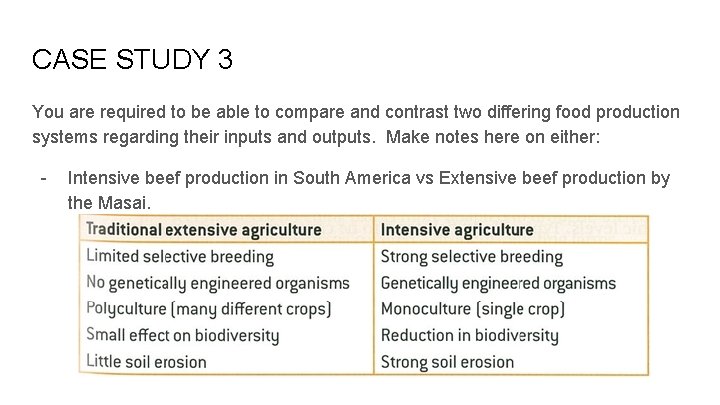 CASE STUDY 3 You are required to be able to compare and contrast two