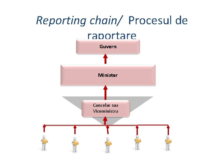 Reporting chain/ Procesul de raportare Guvern Minister Cancelar sau Viceministru 